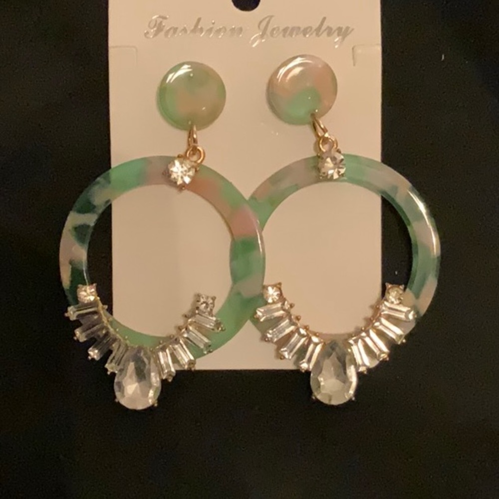 Rhinestone earrings